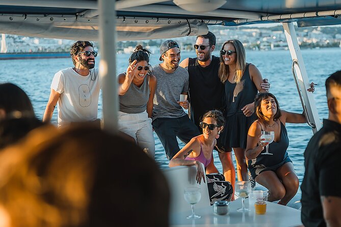 Lisbon : Sunset Catamaran Boat Tour with Music and Drinks - Belém Tower and Lisbon’s defensive edge
