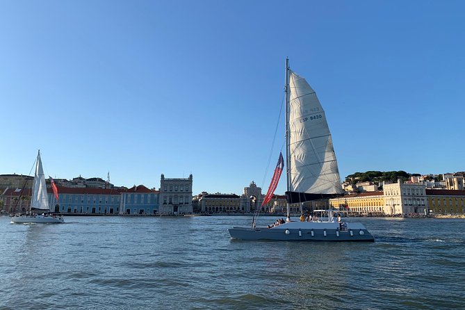Lisbon Sunset Catamaran Cruise on the Tagus River - Under the 25 de Abril Bridge