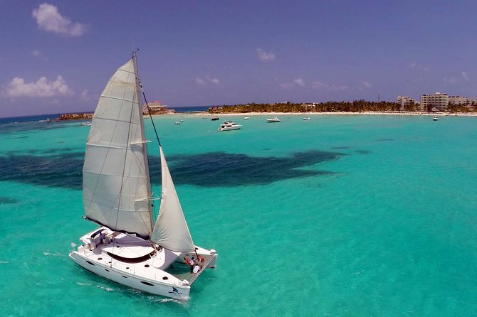 Live The Luxury Catamaran Isla Mujeres Tour in Cancun - The Caribbean ride is the main event