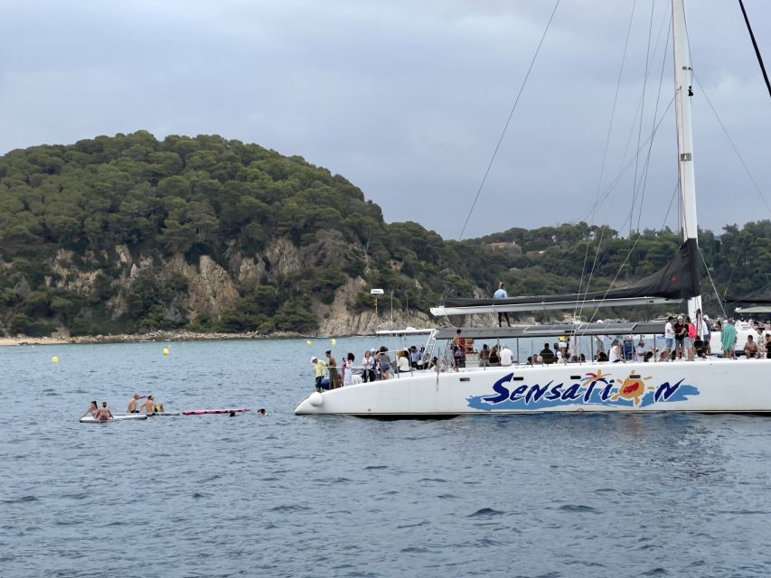 Lloret de Mar: Sunset Catamaran Cruise with DJ and Drinks - My call: book it for fun, not quiet