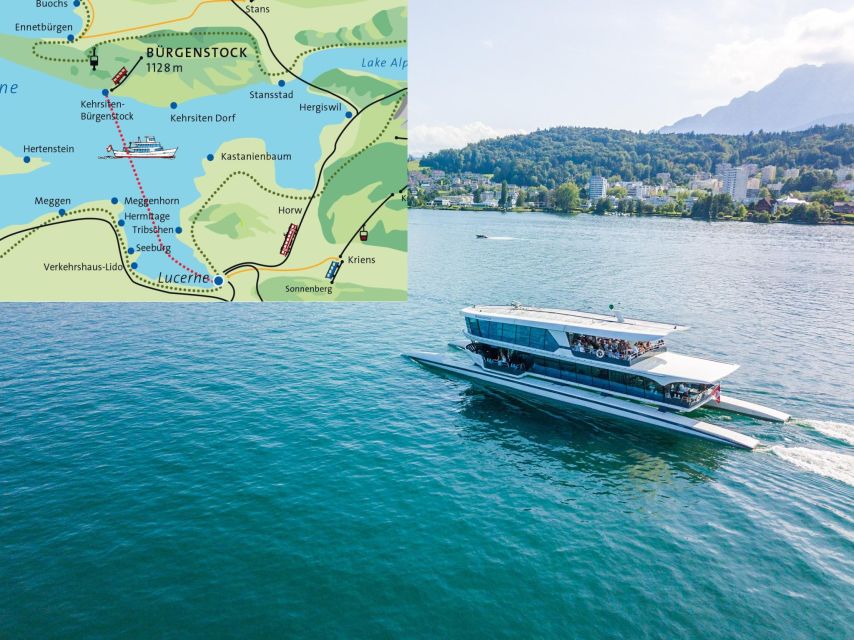 Lucerne: Round-Trip Catamaran Cruise on Lake Lucerne - One hour across Lucerne Bay