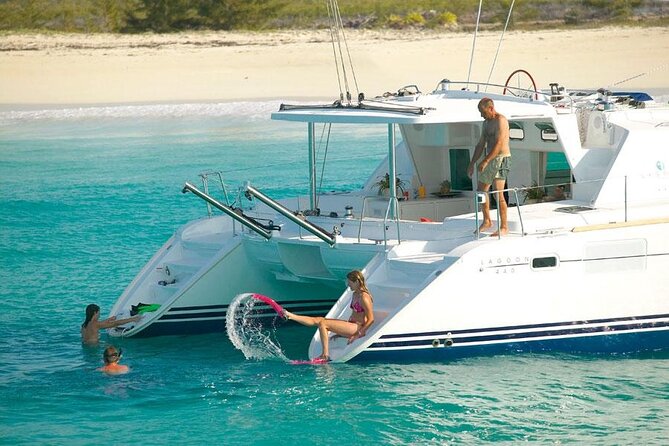 Luxury catamaran from Porto Rafael-Palau to the Maddalena Archipelago - Spiaggia Rosa is best viewed from offshore