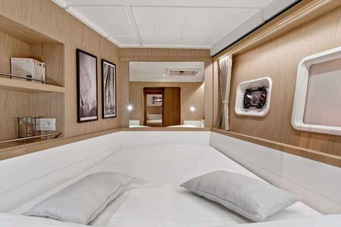 Luxury Catamaran in the Maddalena Archipelago from PALAU - Spargi brings the first real swim stop