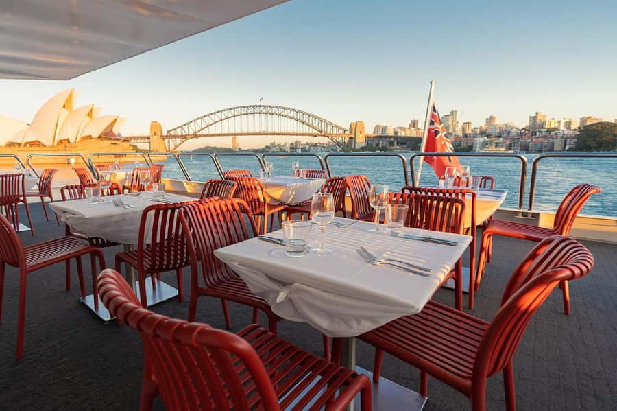 Luxury Catamaran Lunch Cruise with Deluxe Buffet - A Sydney Harbour lunch with the skyline as your dining room