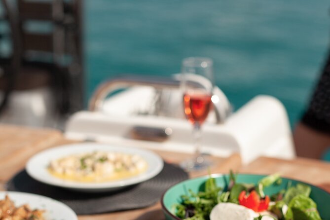 Luxury Catamaran Morning Semi-Private & Greek Gastronomy Athens - Greek Breakfast, Lunch, Snacks, and Dessert