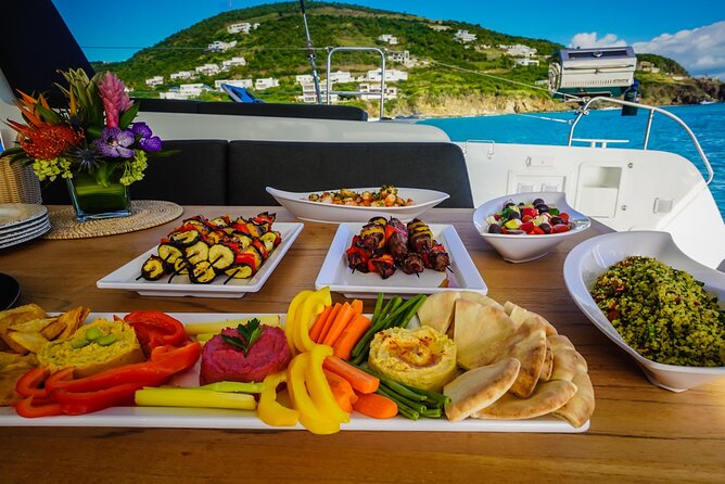 Luxury Catamaran Private Day Sail from St. Maarten to Anguilla - Lunch, snacks, and the premium bar
