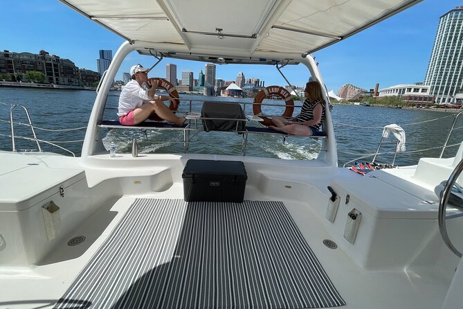 Luxury Catamaran Private Tour Baltimore Harbor - Fells Point, boats, and the shoreline audience