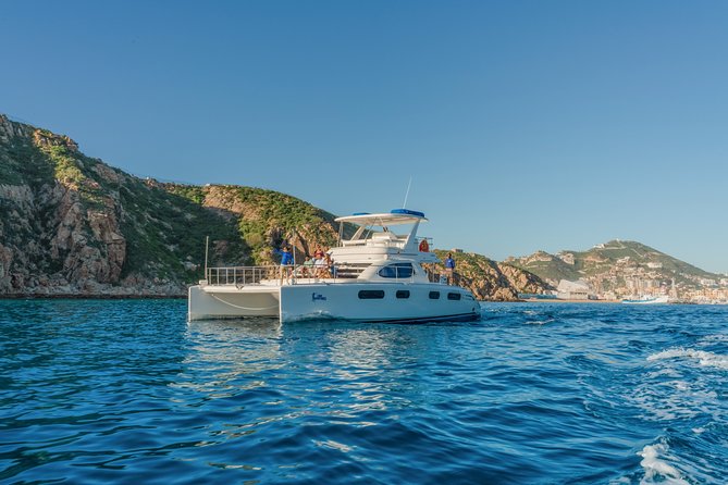 Luxury Catamaran Whale Watching Cabo San Lucas - First look at the Arch of Cabo San Lucas
