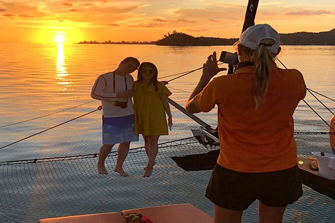 LUXURY PRIVATE Catamaran Bora Bora : The Sunset Escape - Who will enjoy this most