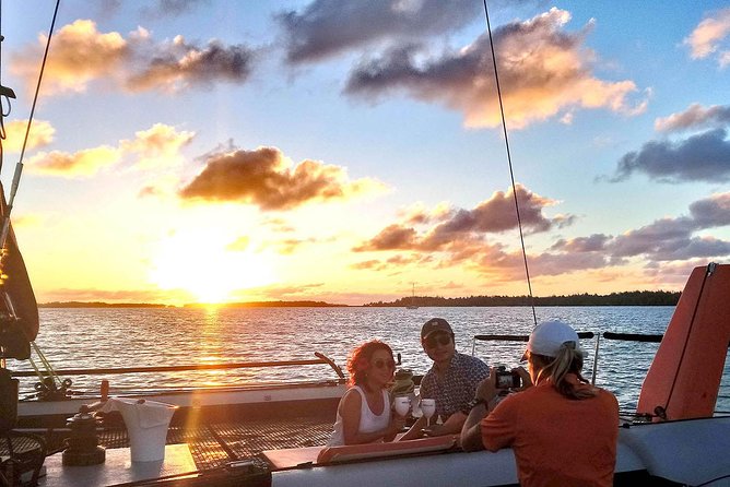 LUXURY PRIVATE Catamaran Bora Bora : The Sunset Escape - The sunset cruise and the view of Otemanu