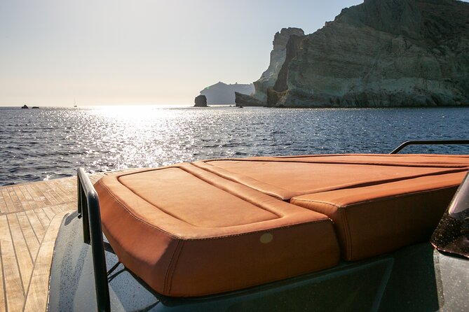 Luxury Private Power Catamaran Tour in Santorini - Ammoudi Bay, the Lighthouse, and the edge of the caldera
