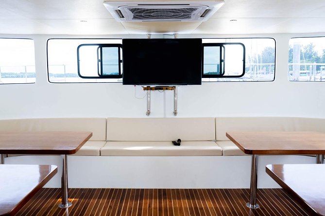 Luxury Sunset Cruise at Krabi's Coastlin with Power Catamaran - Koh Poda and its soft white beach