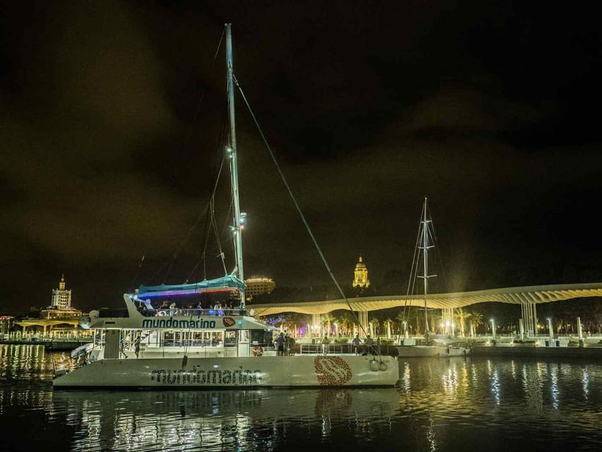 Malaga: A Sea of Stars Nighttime Stargazing Catamaran Tour - Malaga’s Skyline From the Water