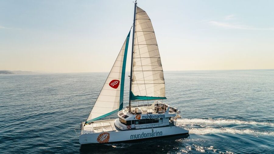 Malaga: Catamaran Sailing Cruise with Swimming & Optional DJ - Leaving Malaga port for a different view