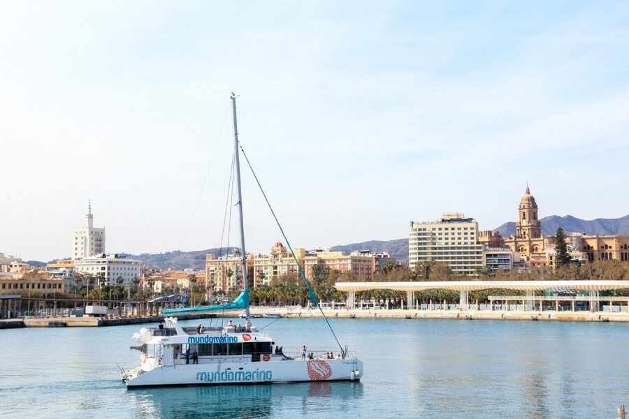 Malaga: Catamaran Sailing Trip with Sunset Option - Watching the Malaga skyline turn to lights