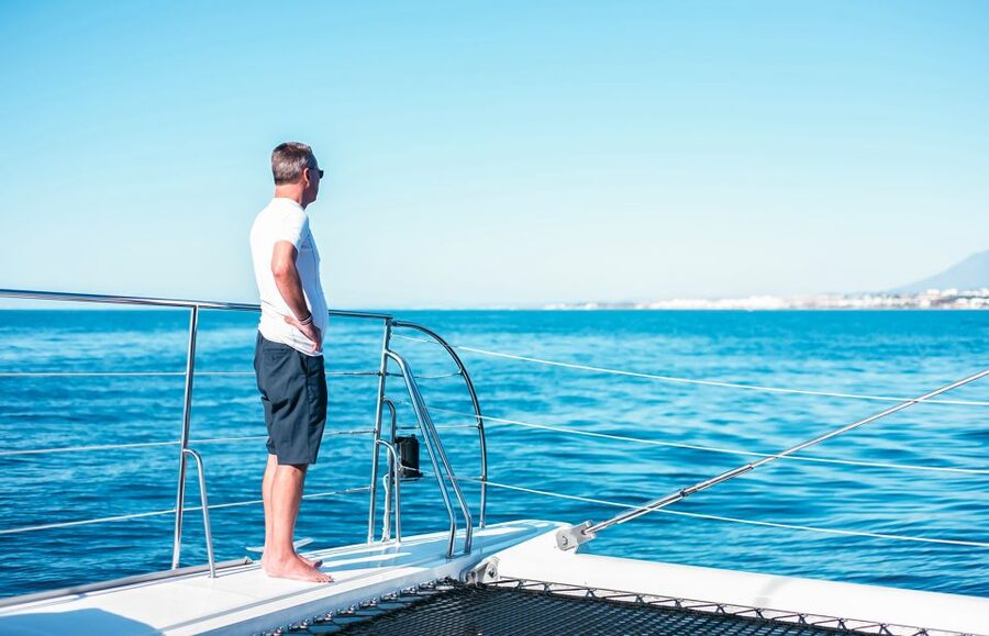 Málaga: Scenic Catamaran Cruise - Swimming: a seasonal extra, not a promise