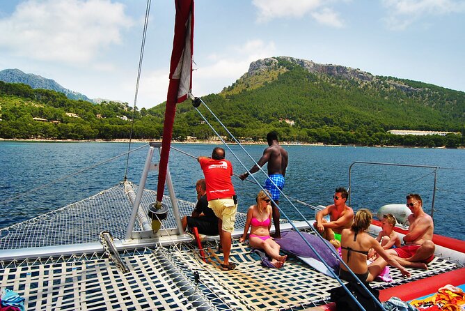 Mallorca Catamaran Tour in the Bay of Pollensa - Ses Caletes and the first look at the northern coast