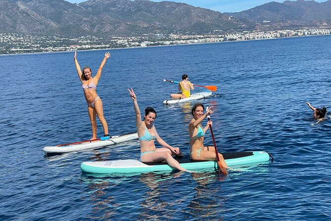 Marbella Small Group Catamaran with Dolphin Watching - The anchor stop: swim, paddle, snorkel, or fish