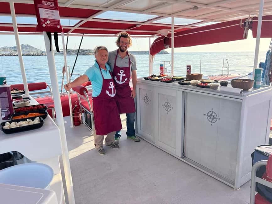 Marseille : Calanques Catamaran Cruise with Lunch & Wine - Leaving Port de la Pointe Rouge