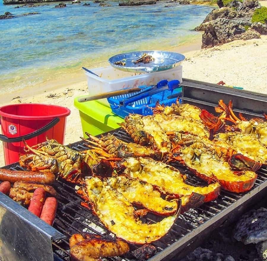 Mauritius: Ile Aux Cerfs Catamaran Cruise with Lunch - The barbecue lunch on board