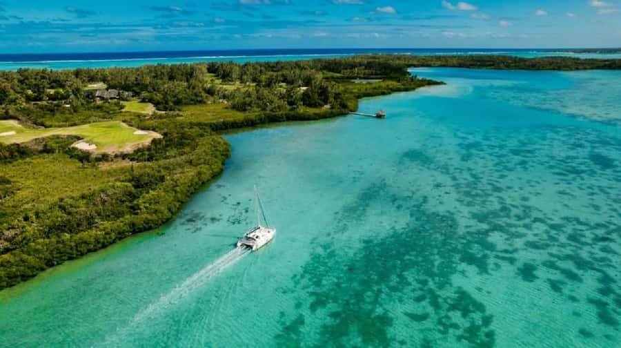 Mauritius: Ile Aux Cerfs Catamaran Cruise with Lunch - The Grand River South East Waterfall stop