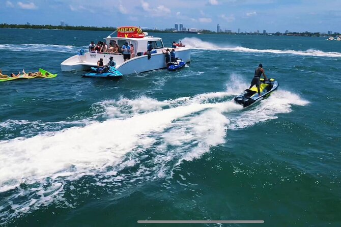 Miami Catamaran & Watersports: Jet Ski, Banana Boat & Drinks - Pace Picnic Island and the two-hour water session