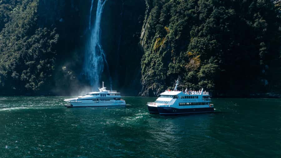 Milford Sound: Nature Cruise on a Modern Catamaran - Waterfalls, spray, and the best places to stand