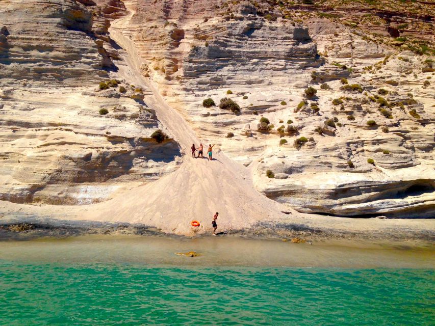Milos: Full-Day Catamaran Cruise to Poliegos and Kleftiko - From Adamas to the sirmata villages