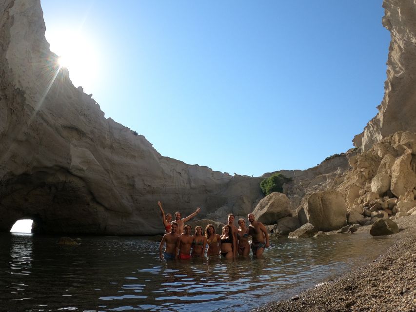 Milos: Full-Day Catamaran Cruise with Paddle Board - The return through Saint Dimitrios