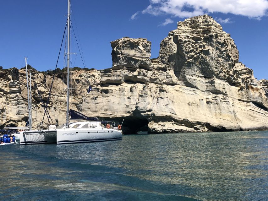 Milos: Half-Day Morning Catamaran Cruise to Kleftiko - From Adamas to Milos’ colorful fishing villages