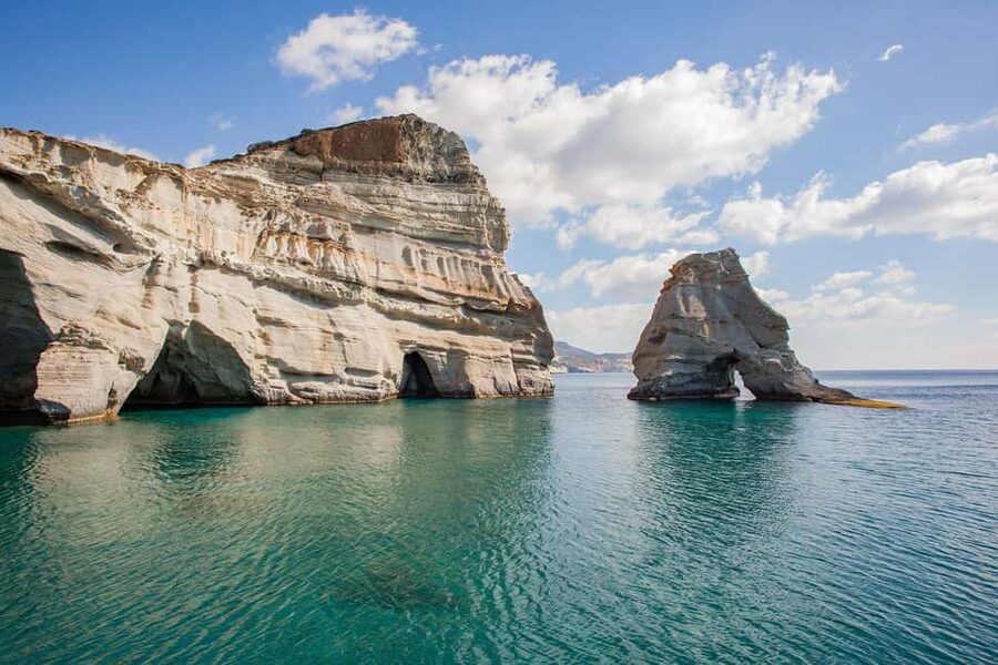 Milos: Kleftiko Half Day Catamaran Cruise with Lunch - Leaving Adamas at 10:00
