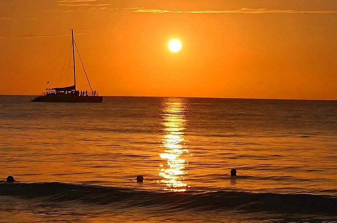 Montego Bay Sunset Catamaran Cruise with Open Bar & Music - Booking rules and weather concerns