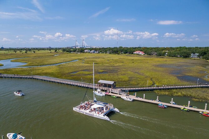 Morning Charleston Harbor Sail Lux Catamaran Shade and Seating - Is $38 a fair Charleston activity price?