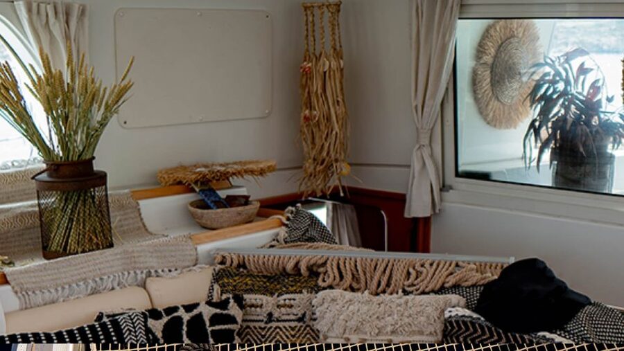 Mykonos: Boho Experience Catamaran Cruise - Food, drinks, and service on board
