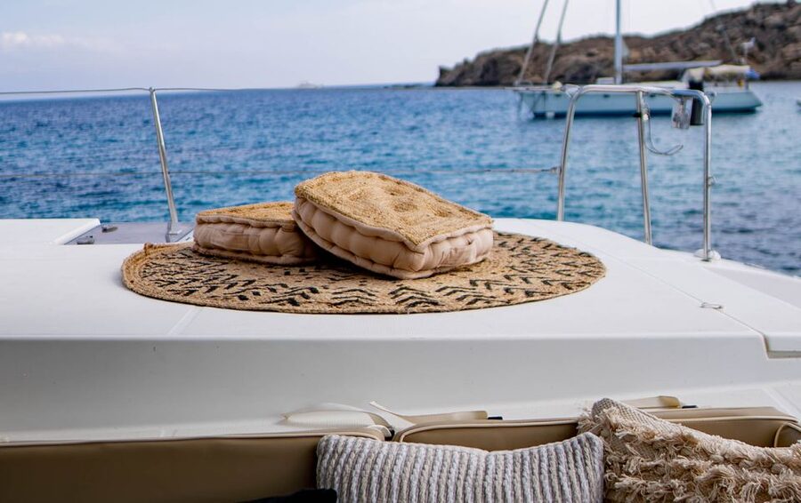 Mykonos: Boho Experience Catamaran Cruise - Meeting at Paraga Beach