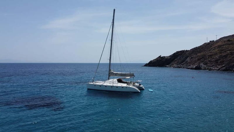 Mykonos: Catamaran Cruises with Lunch and Drinks - Choosing between Rhenia and Mykonos’ south coast