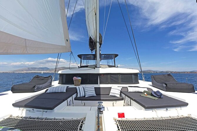 Mykonos Catamaran Premium Day-Sunset Tours 8-flavor Meal & Drinks - Delos from the water, not from the ruins