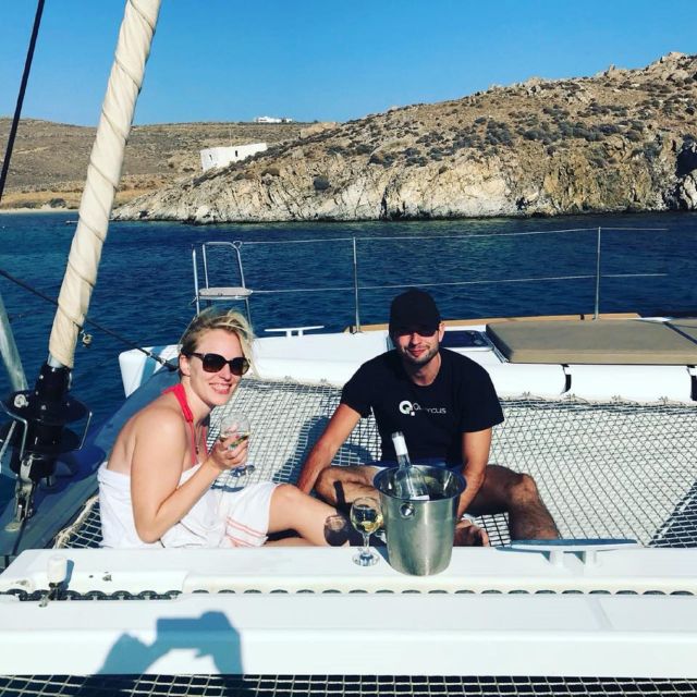 Mykonos: Full-Day Catamaran Cruise with Fresh Lunch - What $394 per person really buys