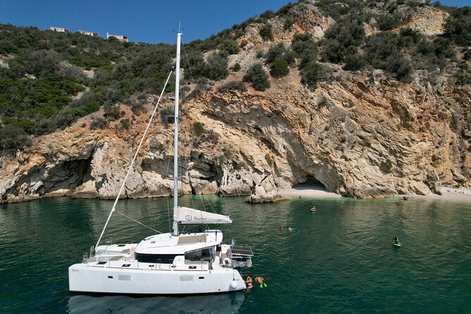 Nafplio Catamaran Full Day Sailing Private Cruise - One quiet hour at Paralia Viles