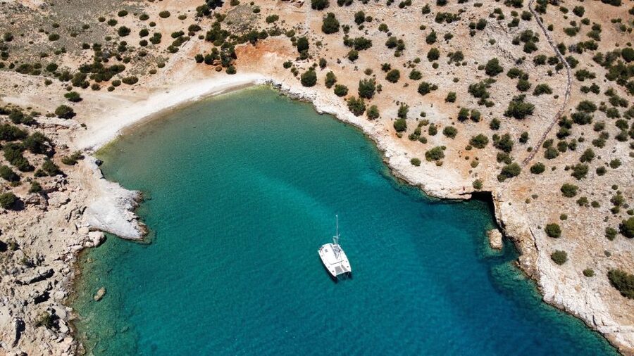 Naxos: Catamaran Cruise with Lunch & Drinks - Lunch, coffee, and the Greek food on board