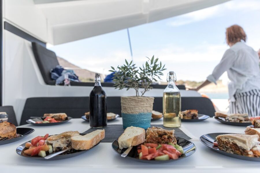 Naxos: Catamaran Cruise with Swim Stops, Food, and Drinks - How the swim stops work