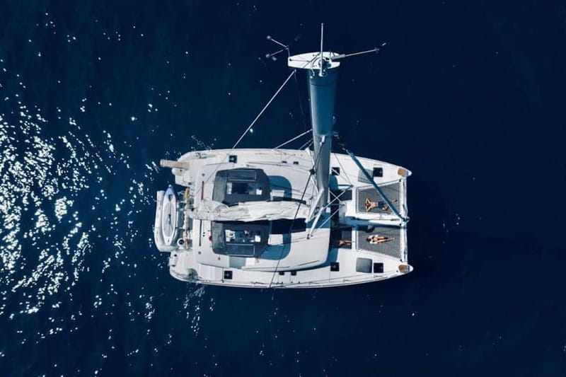 Naxos: Naxos Catamaran Sailing Cruise with Lunch and Drinks - Life on deck between stops