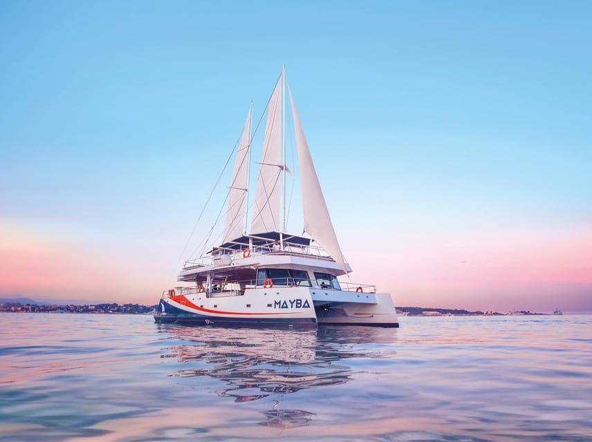 Nice : Dinner at Sea on a Maxi Catamaran - Villefranche, Cap Ferrat - Anchoring for the aperitif