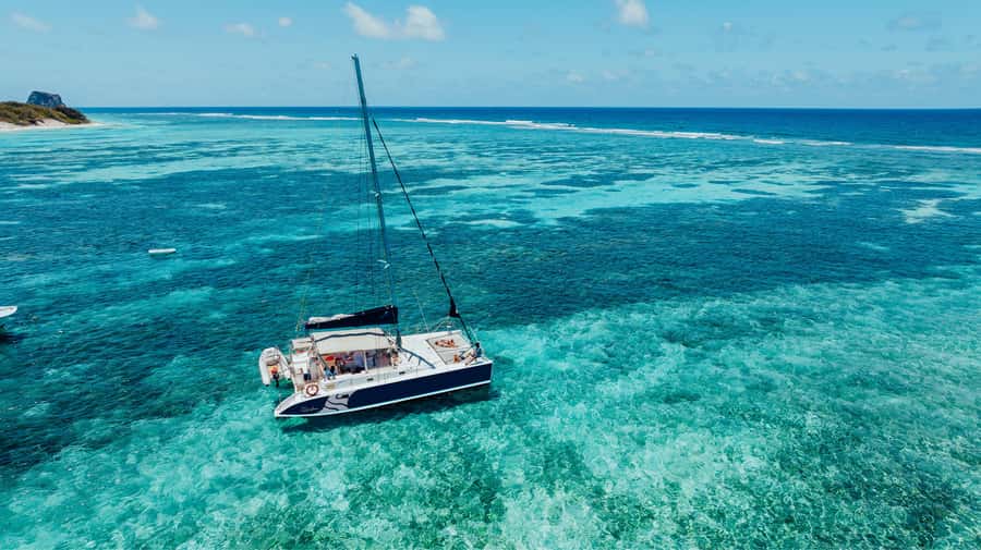 North of Mauritius: Catamaran Cruise w/ BBQ Lunch - Gabriel Island for swimming and snorkeling