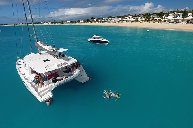 Nude Naturist Catamaran Boat Luxury Charter in St Maarten - What this St Maarten catamaran day is really like