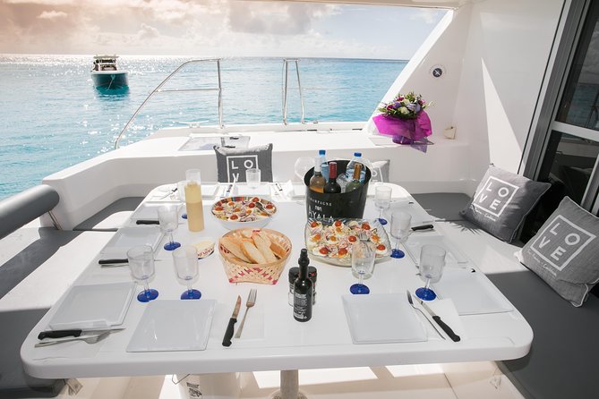 Nude Naturist Catamaran Boat Luxury Charter in St Maarten - Leaving Bobby’s Marina with breakfast on board
