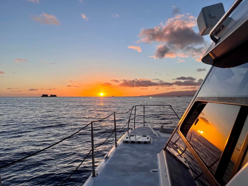 Oahu: Private Catamaran Sunset Cruise & Optional Snorkeling - Leaving Kewalo Basin for a private sunset