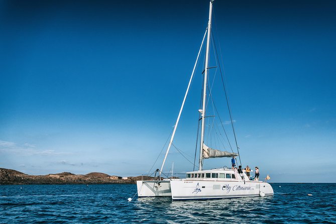 OBY Catamaran - Leaving Corralejo for Isla de Lobos