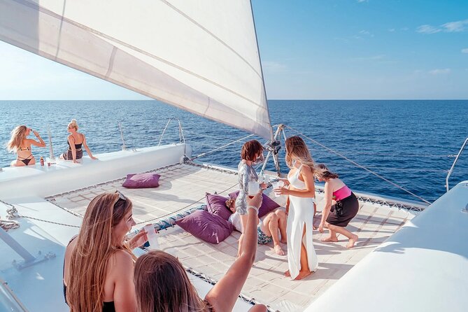 Ocean Catamaran Cruise Ibiza with Unlimited Drinks and BBQ - A sunset-starting boat day from San Antonio
