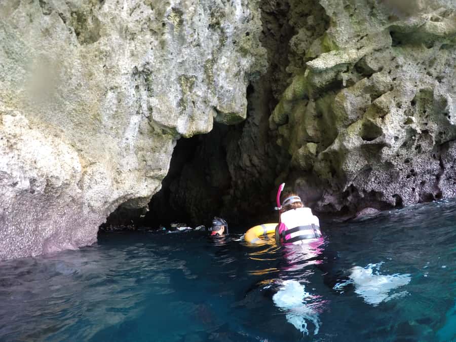 Onna: Blue Cave Snorkeling from Catamaran - Practical timing from Ryukyu Mura to the water